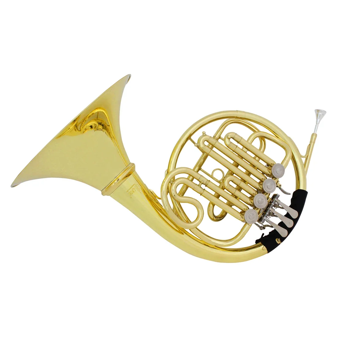 China SLADE Fabrik-Großhandelspreis OEM ODM Direct Double F Tone Yellow Brass Split 3 oder 4 Schlüssel Goldenes Waldhorn