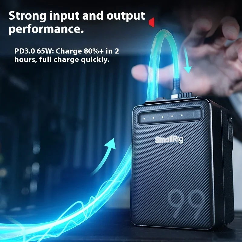 SmallRig VB99 Lite Pro 99Wh V Lock Battery Pack Mini Power Station for Smartphone Camera Light Monitor Laptop Photo Gear Present
