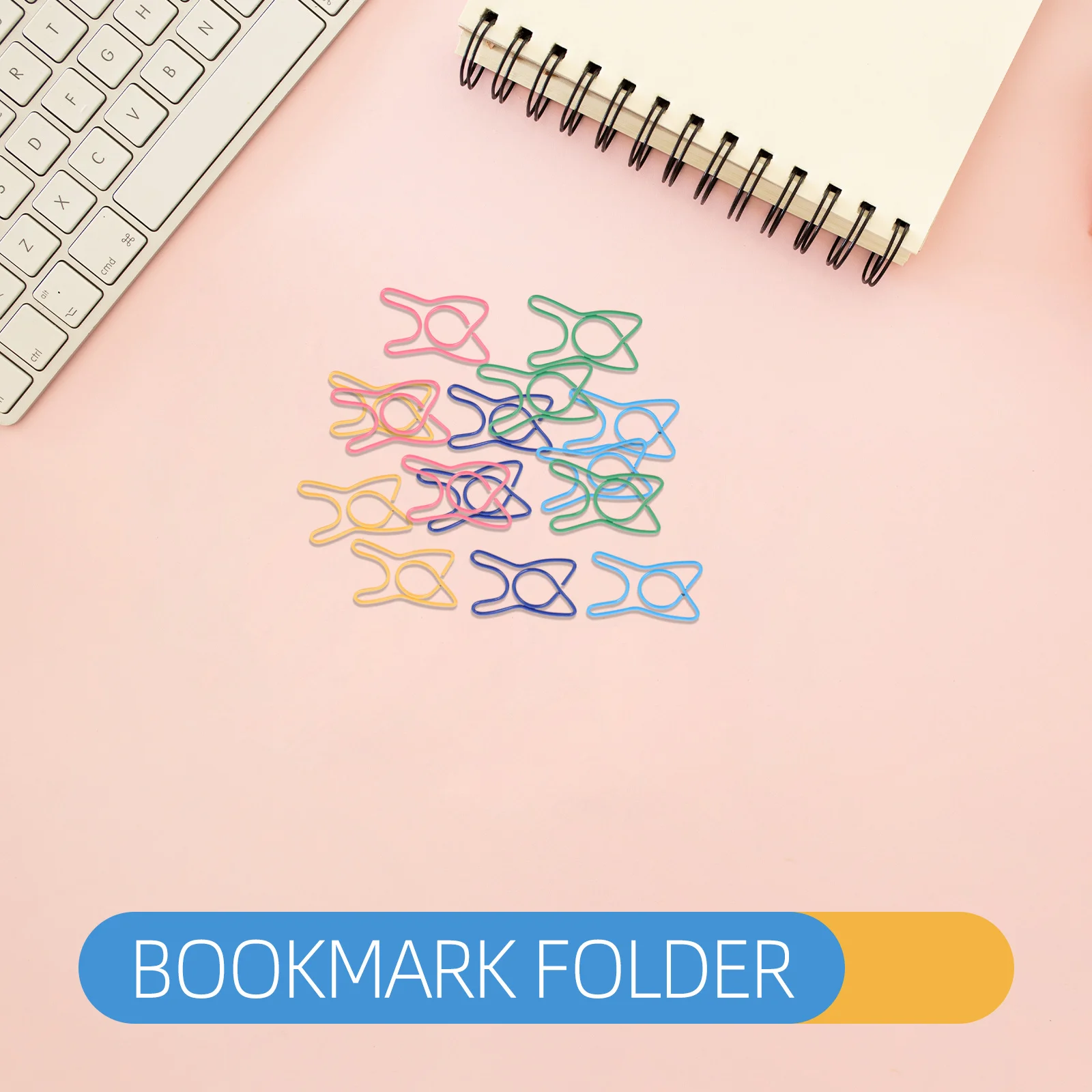 100pcs Colorful Paper Tooth-Shaped Mini Stationery Clips For Planner Scrapbooking School Supplies Assorted