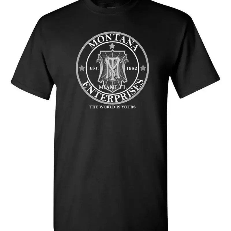 TONY MONTANA ENTERPRISES SCARFACE MOBSTER PACINO GANGSTER Men's T Shirt 1430