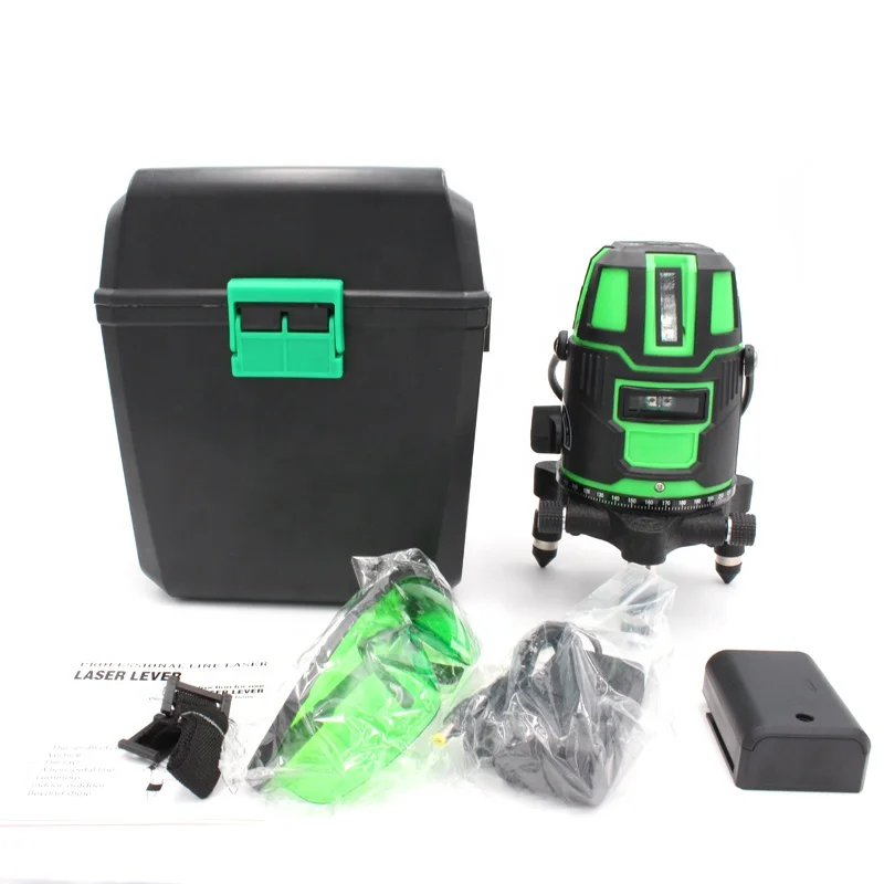 new 5 cross green beam line laser floor leveling tool for construction