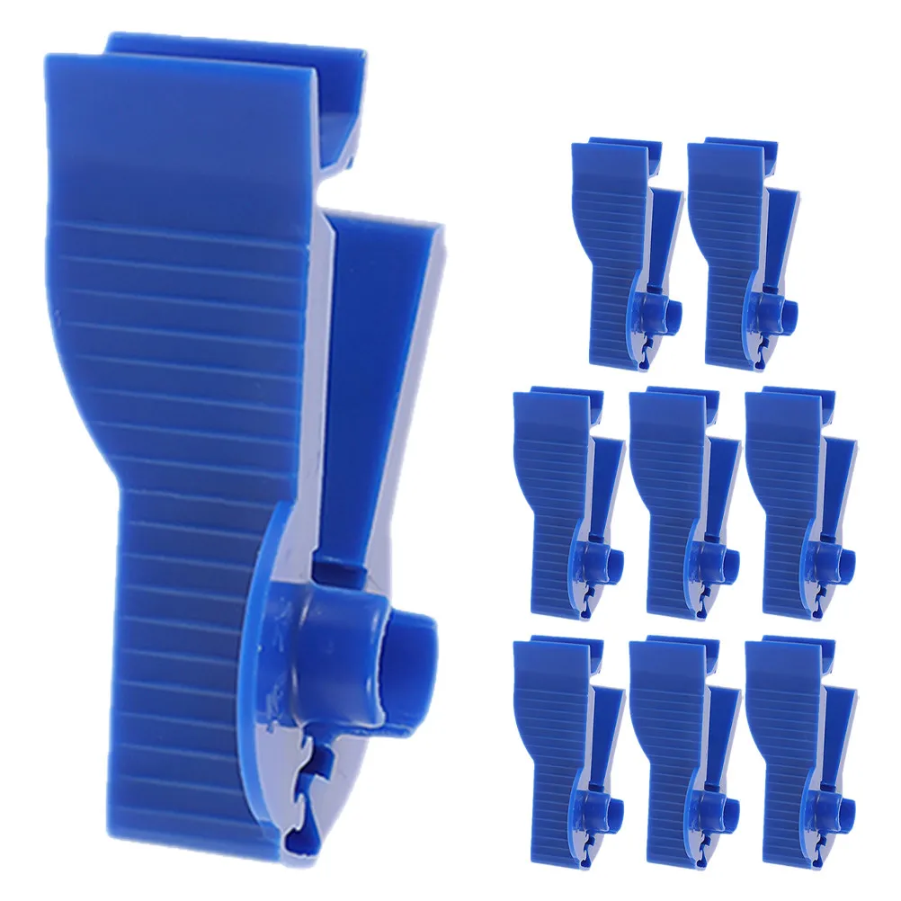 9Pcs Peritoneal Fixing Clips ABS Plastic Peritoneal Tubing Clamps Convenient Hygienic Flow Control Fixator for Dialysis Bag