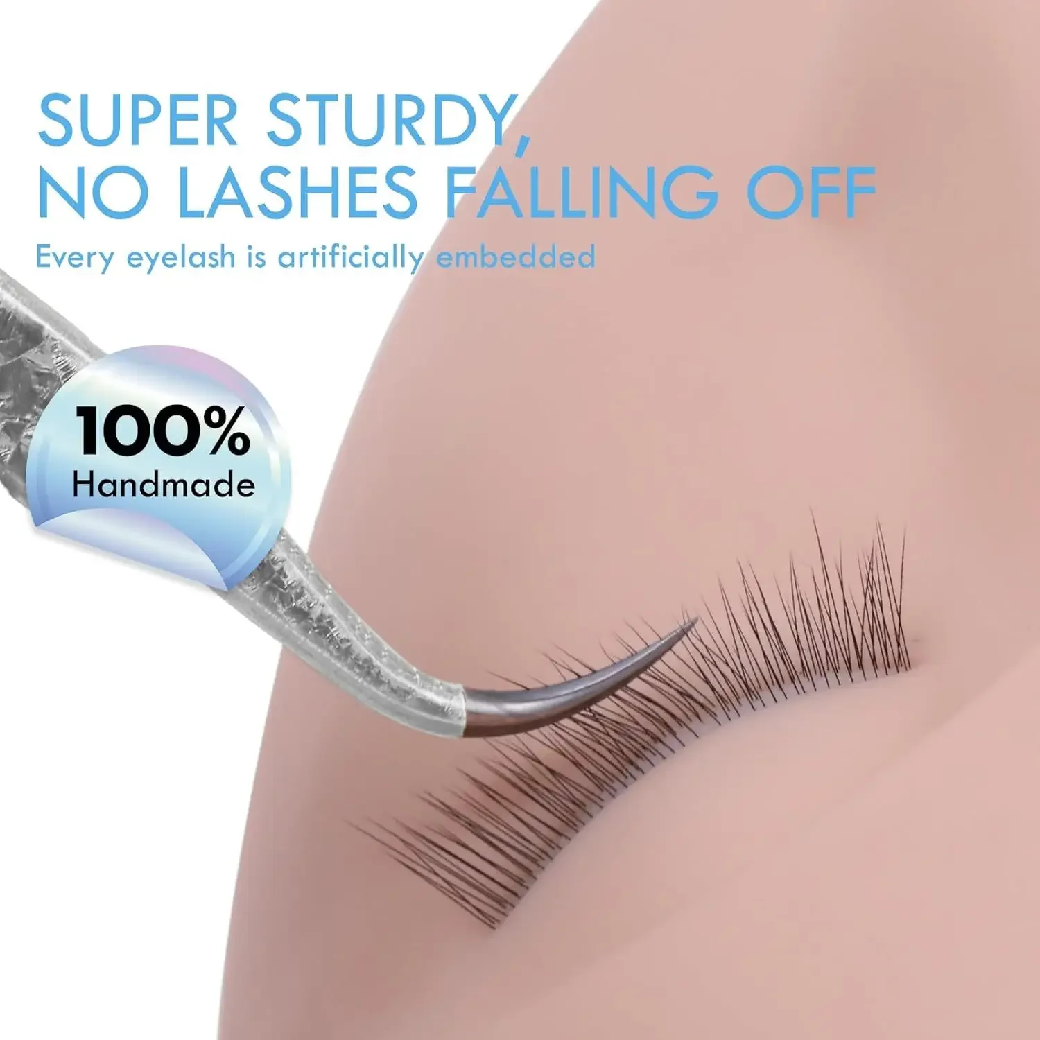 

Красота модель ресниц голова манекена для головы парика для практики прически манекен, ресницы не легко падаются