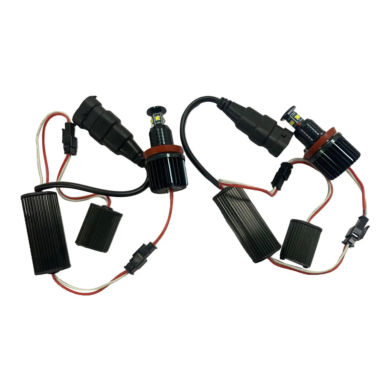 H8 LED Angel Eyes Light Bulbs for BMW E81 E88 E90 E91 E93 E63 Series White view 2