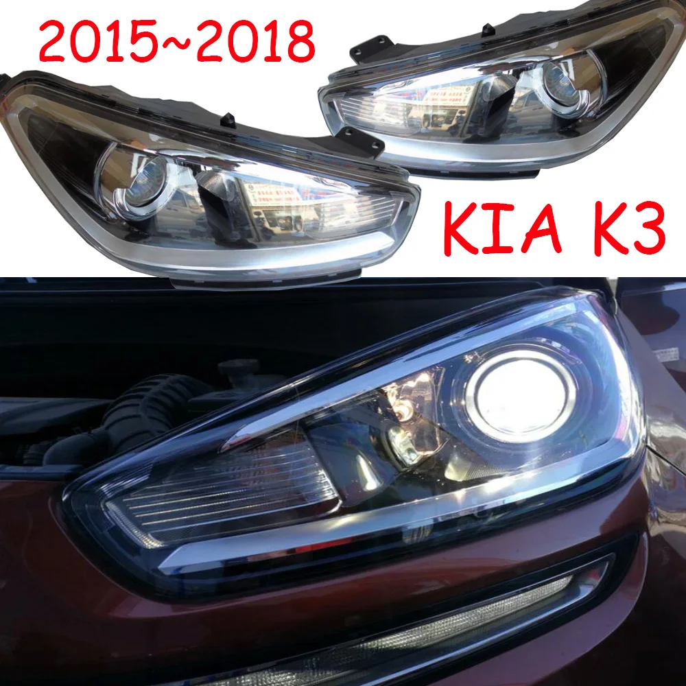 

1pcs car bumpe headlamp For KIA KX3 headlight with projector lens 2015~2018y car accessories head lamp for KIA KX3 fog light