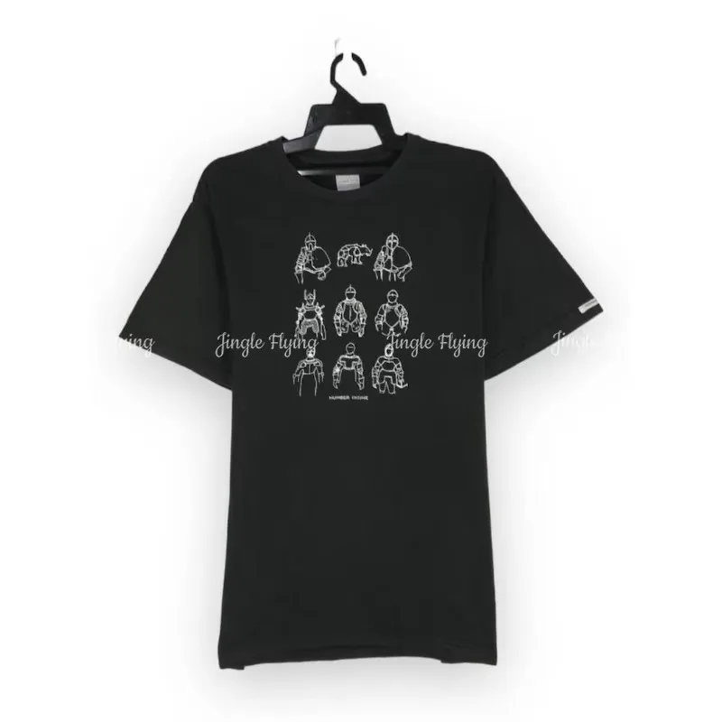Camiseta Vintage Aw00 Number Nine Knight de Giovani Estevez, camiseta con cuello redondo, camisetas con cuello redondo