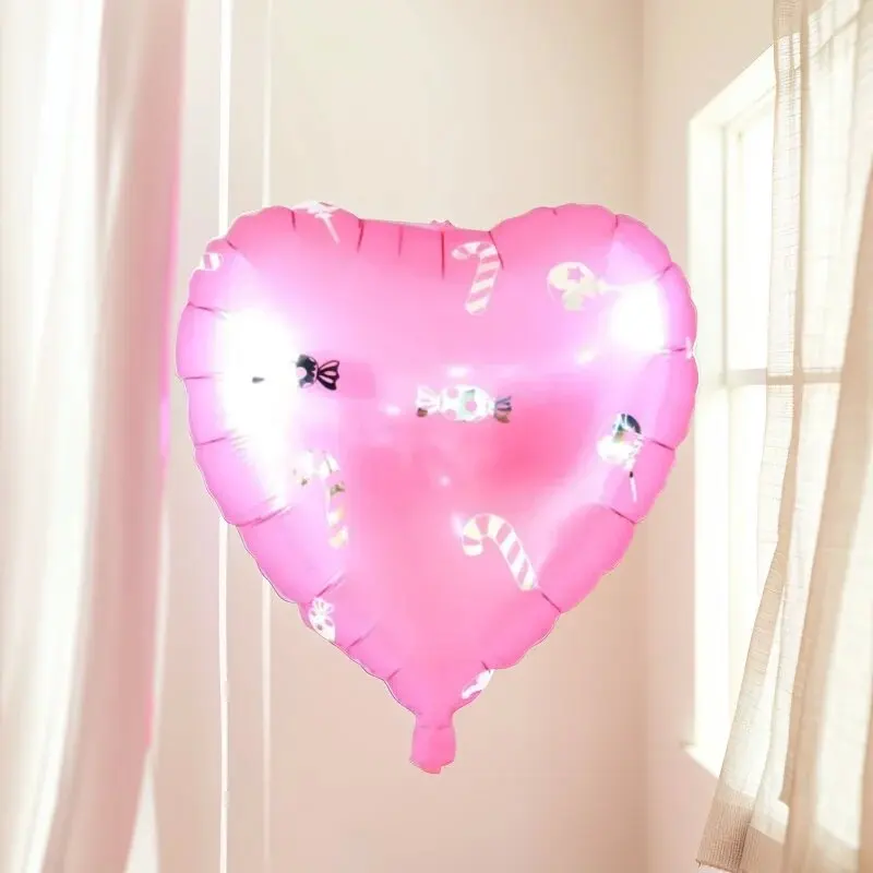 18 Inch Pink Heart Shaped Aluminum Foil Balloon Girl Happy Birthday Wedding Party Decoration Baby Shower Shower