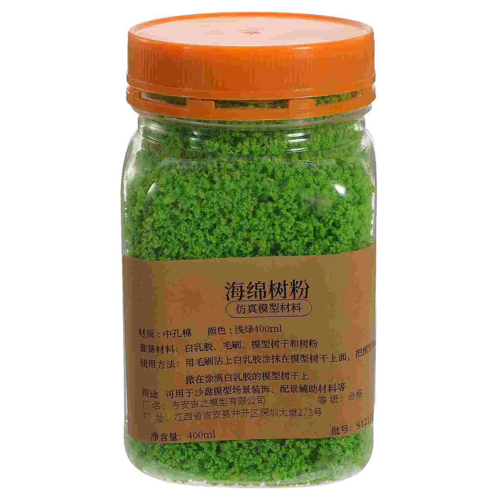 1 Bottle of Sponge Tree Powder Granular Tree Powder DIY Sand Table Building Model Material 400ml craft grass