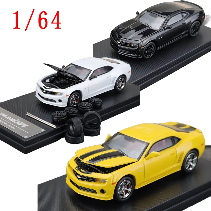 

Fine Works Diecast 1/64 Scale Chevrolet Alloy Car Model Car Chevrolet Camaro Play Vehicles Display Collection Hobby Original Box