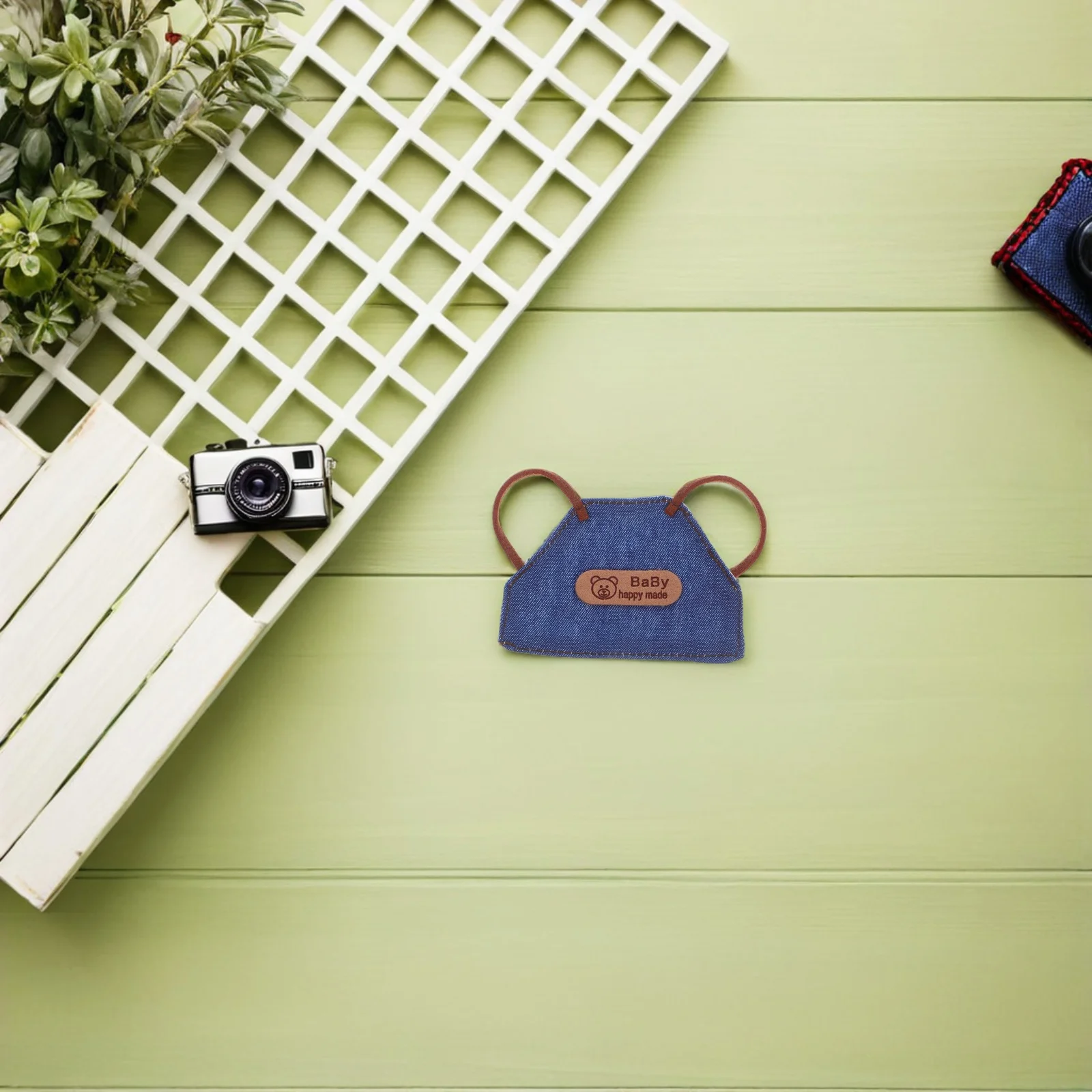 4 قطعة مآزر الدنيم المصغرة ل 10 سنتيمتر أنيق جان المئزر تصميم صغير الخبز الزي ملحق لدور المطبخ دمية