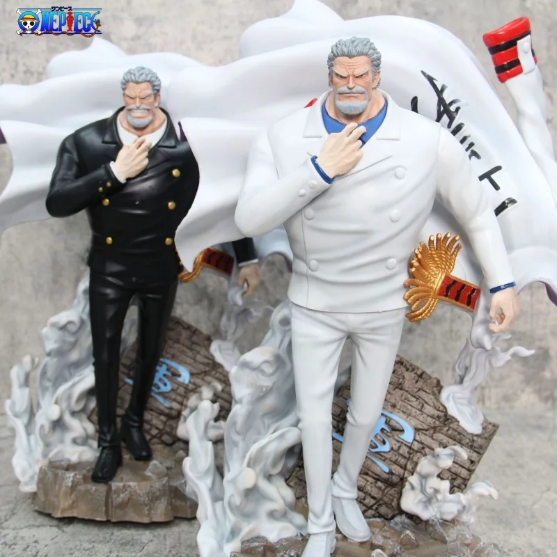 New 43cm Anime One Piece Monkey D Garp Figure Action Figures Navy Lieutenant General Hero Pvc Statue Collection Model Toys Doll