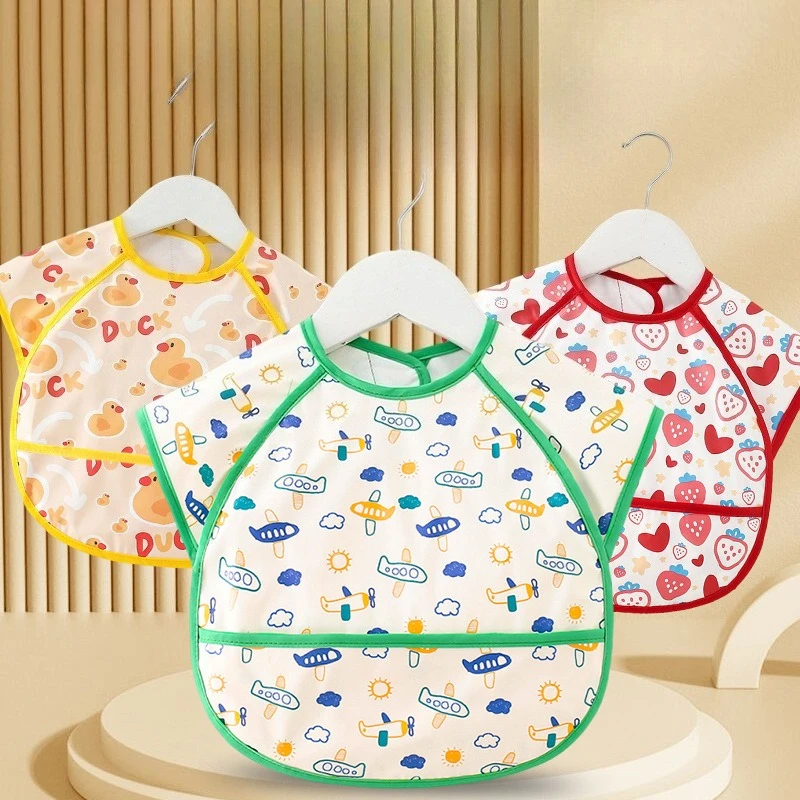 

Kids Bibs Baby Waterproof Feeding Smock Drool Bibs for Infants Toddlers Eating baby bib feeding Portable easy to clean