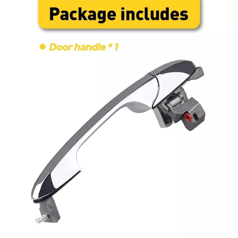 

LHD Front Right Door Handle 68069942AC For Fiat 500 2012-2019 Exterior Outside Handle Chrome Pull 68069942AB