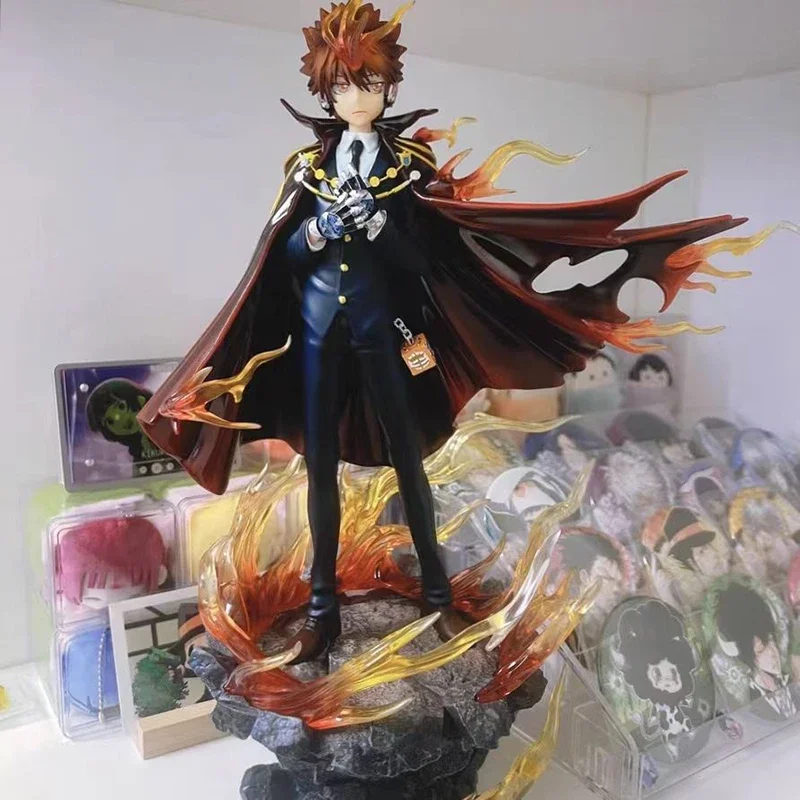 Anime HITMAN REBORN Katekyo Hitman Reborn Action Figures Sawada Tsunayoshi Figurine PVC Model Collection Decor Desktop Toys