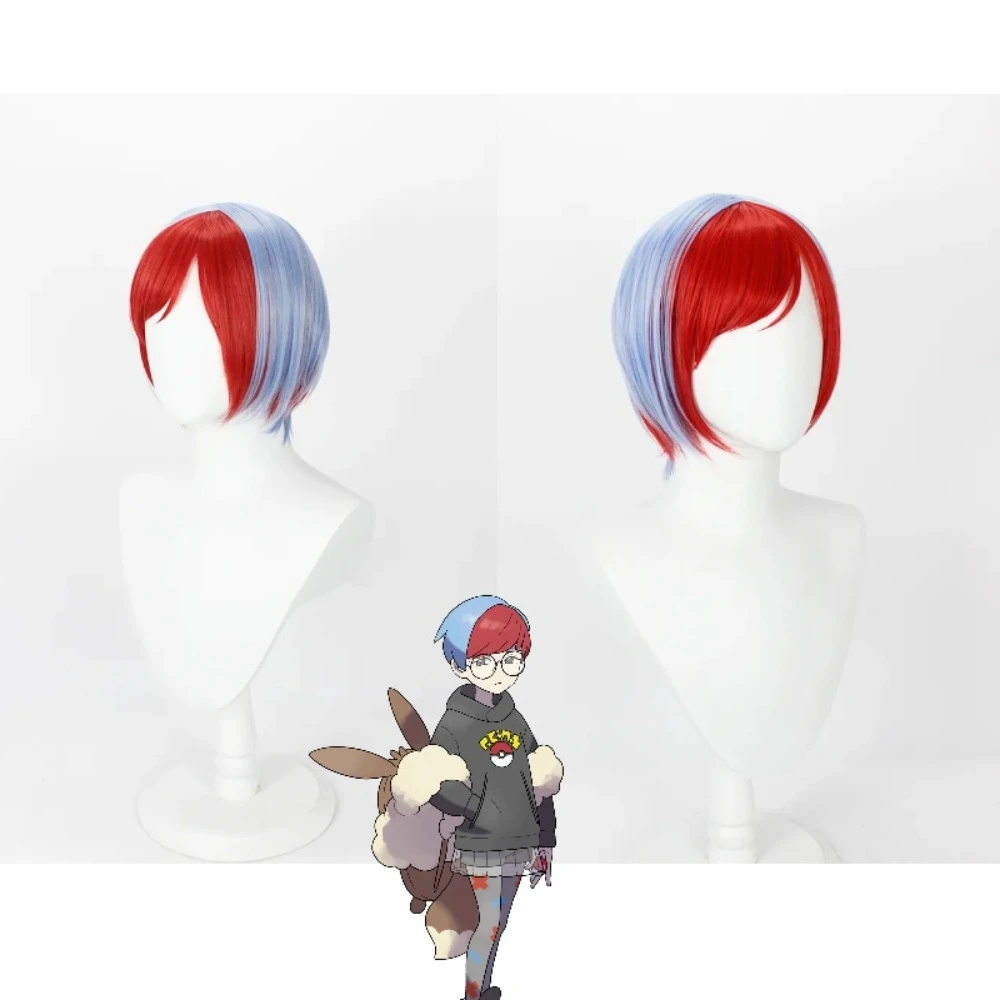 

Scarlet Violet Peony Cosplay Wig Heat Resistant Fiber Anime Wig with Ombre Streaks