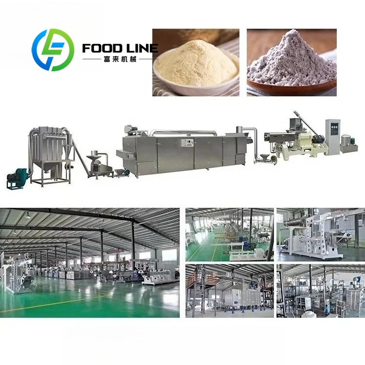 Pregelatinized Modified Starch Puffing Machinery and Equipment Cassava and Purple Sweet Potato Modified Starch Extruder