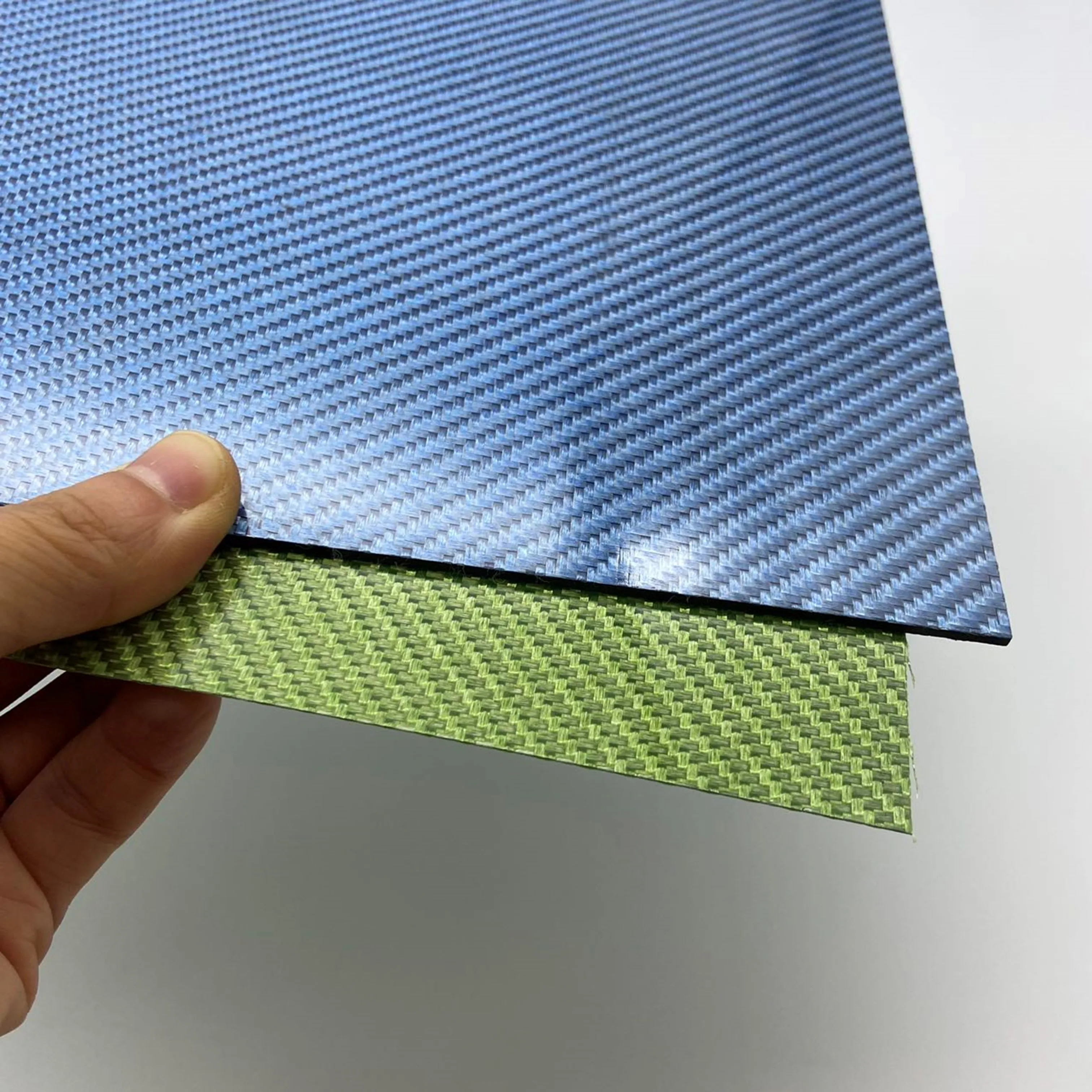 200X300mm Multicolor Carbon Fiber Plate Silver Gold Blue 3K Carbon Fiber Composite Board Panel Thickness 1mm 1.5mm 2mm 3mm 4mm