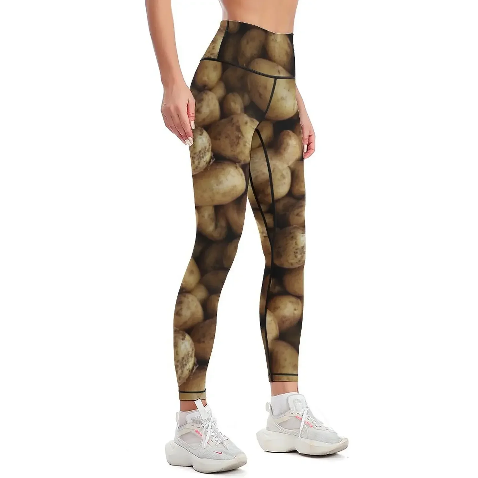 Spuds Forever (pattern) Leggings Women's sports Sports female gym top sports for Womens Leggings
