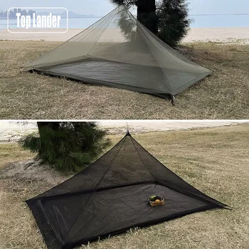 Ultralight Pyramid Field Mesh Shelter & Mosquito Bivy Tent 1