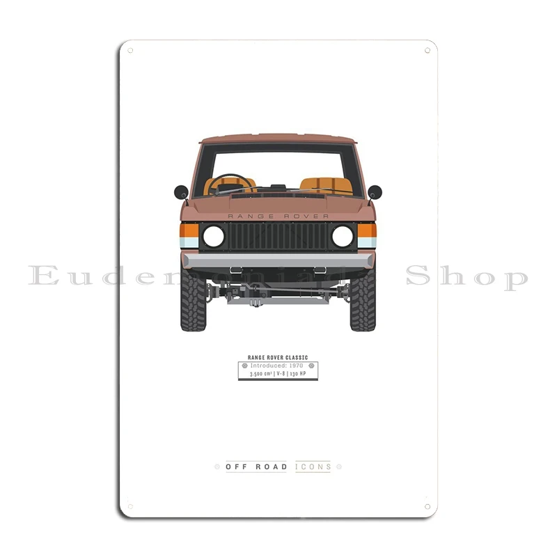 Range Rover Classic Color2 Metal Plaque Rusty Pub Bar Customize Plaques Tin Sign Poster