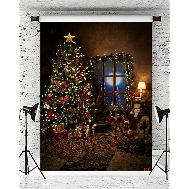 

ZHISUXI Christmas Day Decoration Photography Backdrops Magic Xmas Eve Happy New Year Creath Studio Background Props JD-16