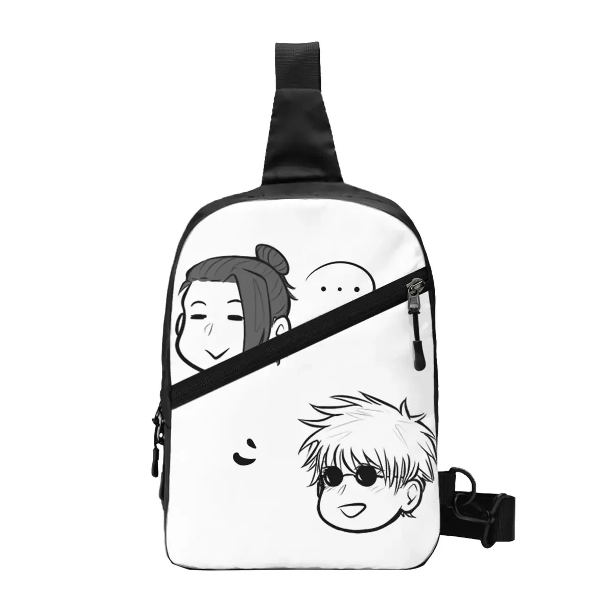حقيبة الصدر Gojo And Geto للرجال Sling Crossbody حقيبة الصدر حقيبة السفر المشي لمسافات طويلة Daypack حقيبة الكتف