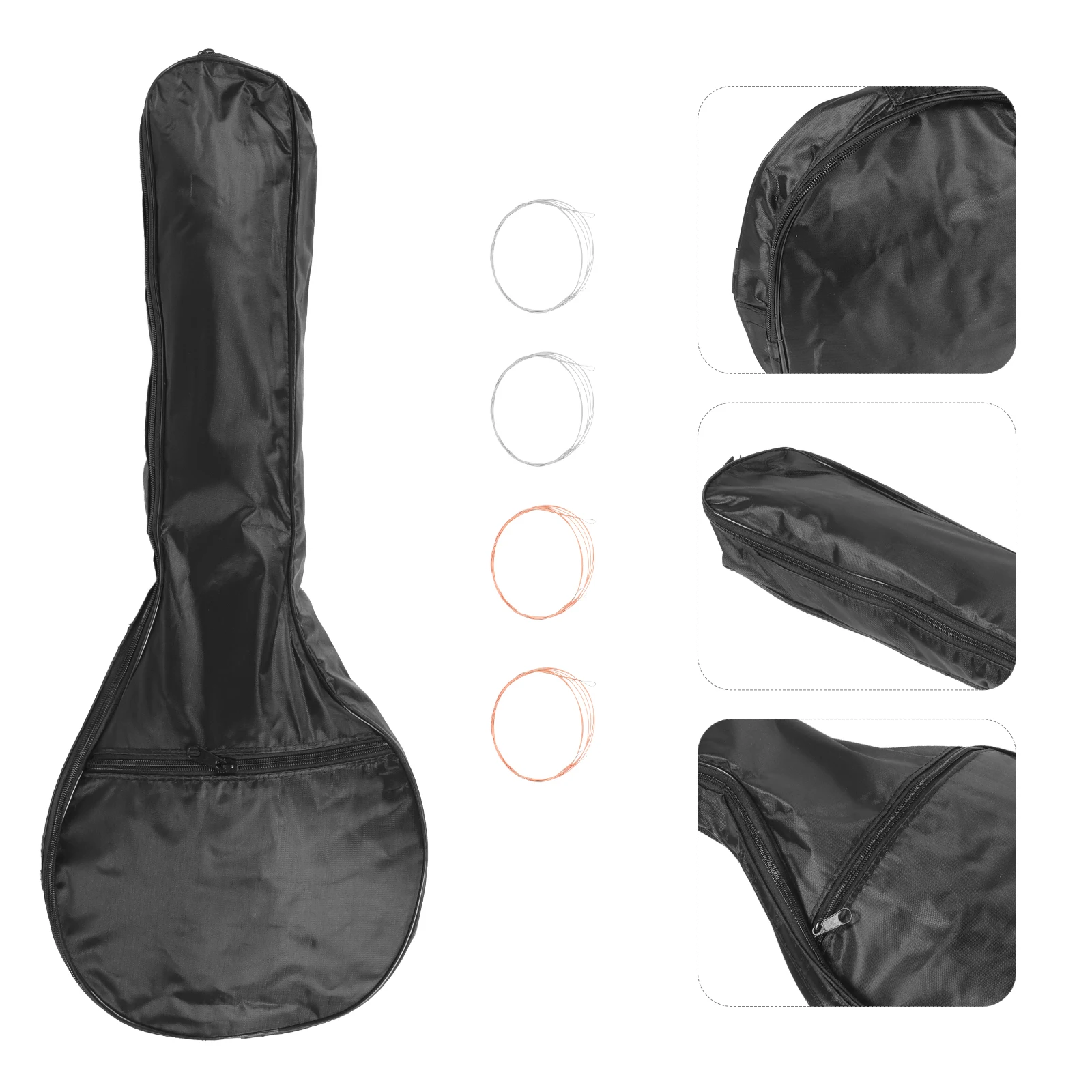 

Mandolin String Set Bag Small Pouch Instrument Carry Case Storage Musical Waterproof