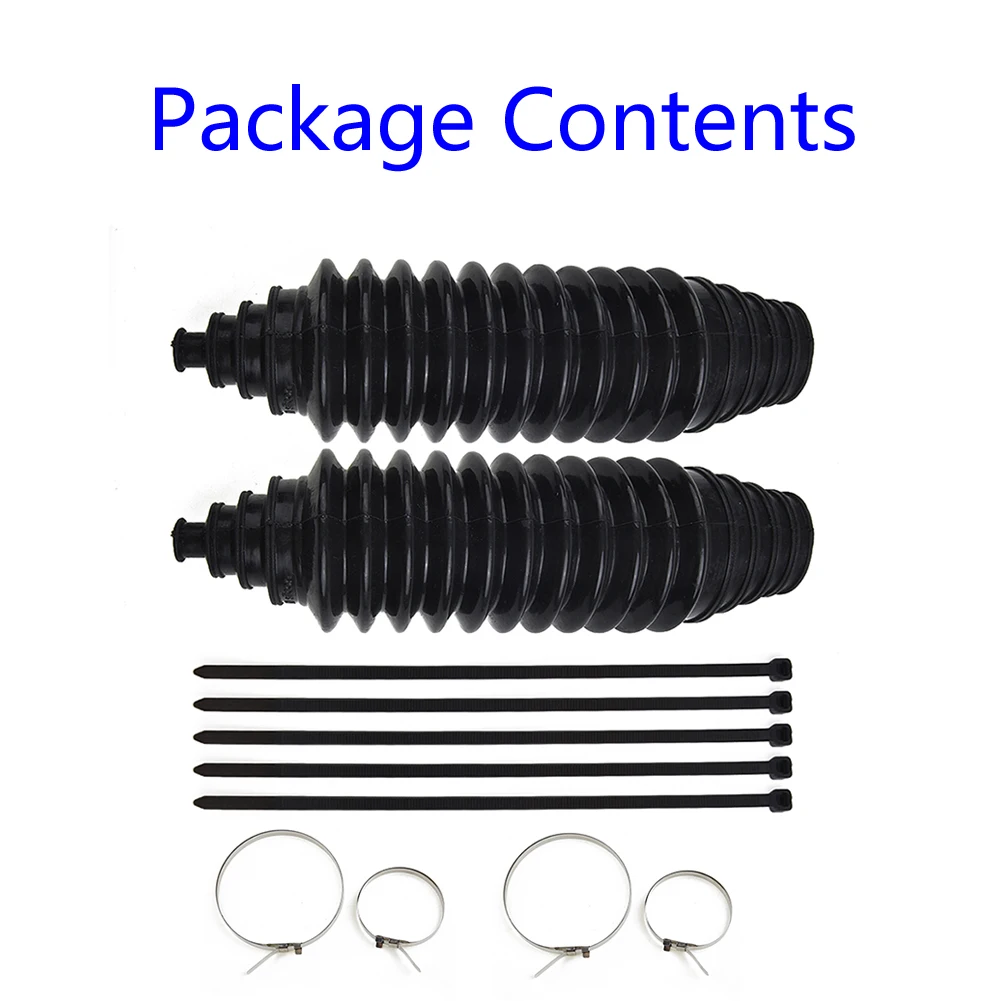 

Black-Metal Silicone Rack Pinion Steering Gaiter Pinion Boots+Cable Ties+Clamp Kit Car Silicone Maintenance Tool Car Accesorios