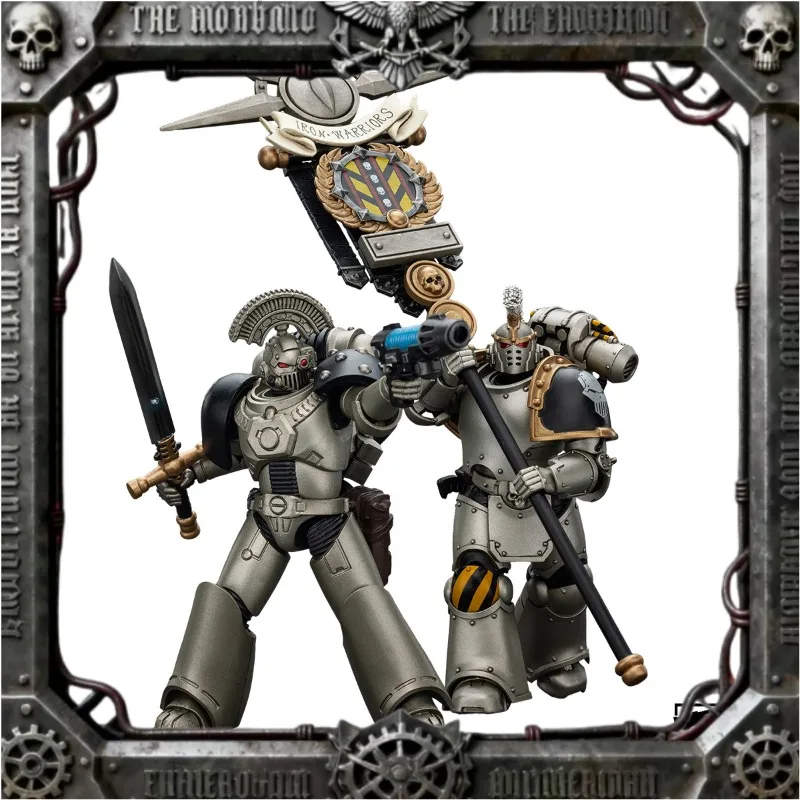 

[Товары Spot] JOYTOY Warhammer 40K Iron Warriors Command Squad Выбор со стандартной моделью легиона MKVI Sergeant