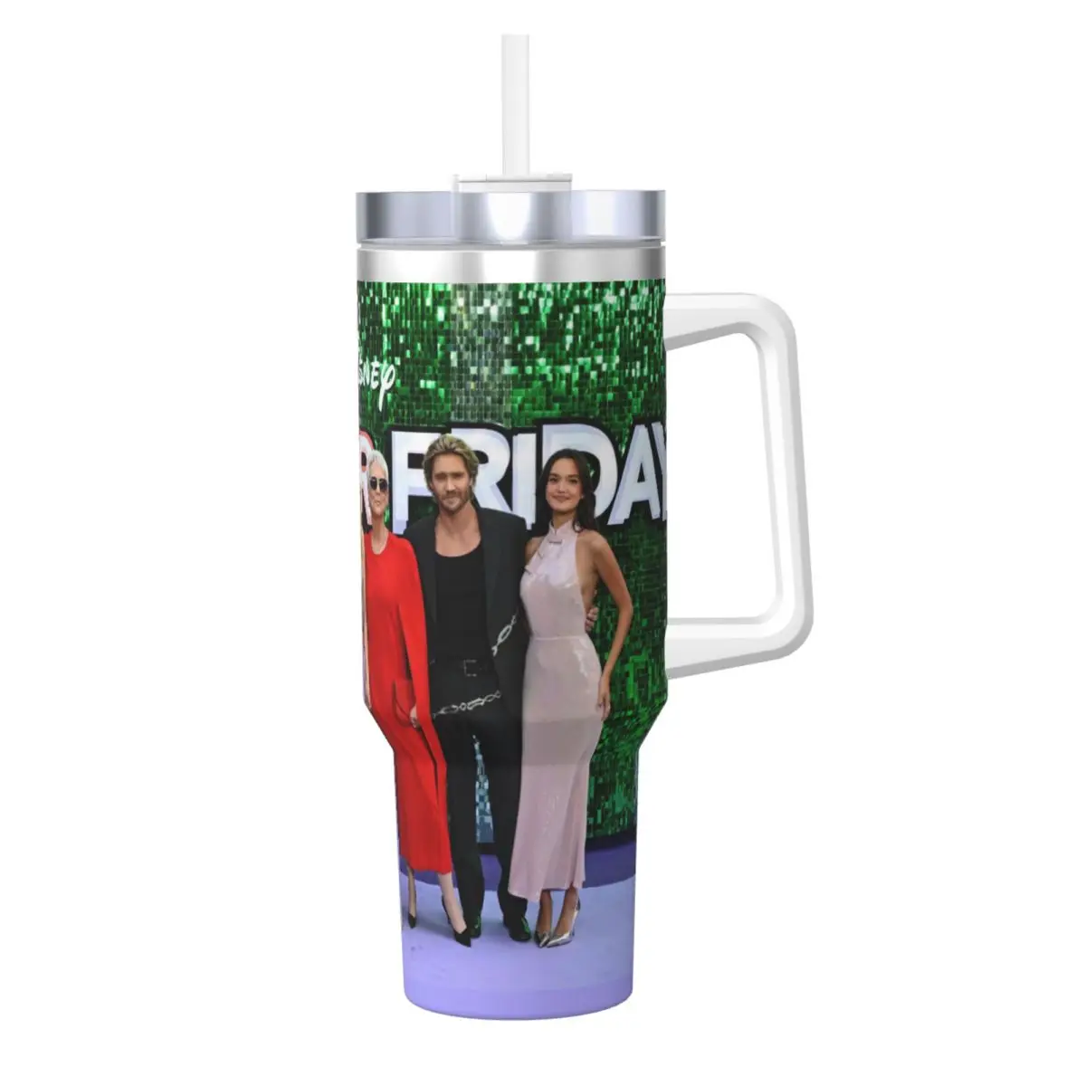 

2025 Freaky Friday Actors Photos Stainless Steel Tumbler Driving Thermal Mug With Straws and Lid Car Mugs Hot Drinks Bottle