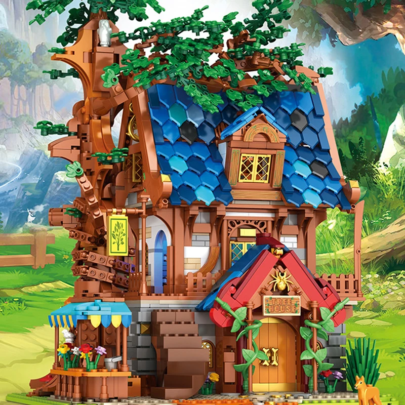 ชุดตัวต่อปราสาทยุคกลาง 2722 ชิ้น ชุดสร้างสรรค์ 3 in 1 แบบจำลองบ้าน ของสะสมสำหรับผู้ใหญ่ ชุดสถาปัตยกรรม ของเล่น ของขวัญสำหรับเด็กผู้ชาย