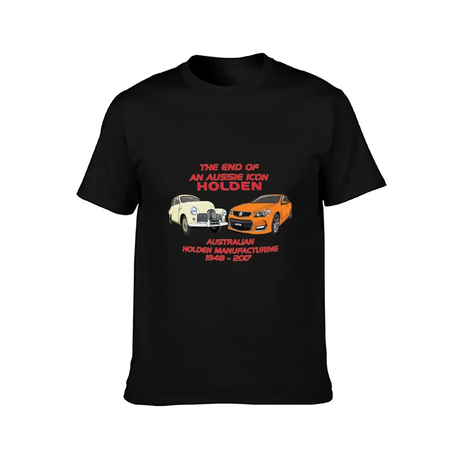 The End Of Australian Car Manufacturing T-Shirt Blouse vintage graphic tee Man t-shirt plus size men clothing