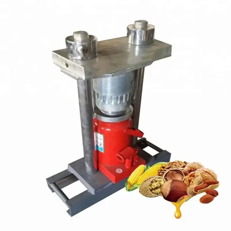 Small Manual Portable Hydraulic Cold-pressed Grain Palm Fruit Olive Flaxseed Soybean Coconut Sesame Sunflower Oil Press