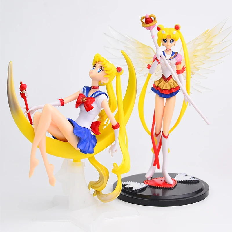 Japan Anime Sailor Moon Kleid Königin Actionfigur PVC Hochzeitskollektion Modell Spielzeug zur Dekoration Cartoon-Puppe Geschenk