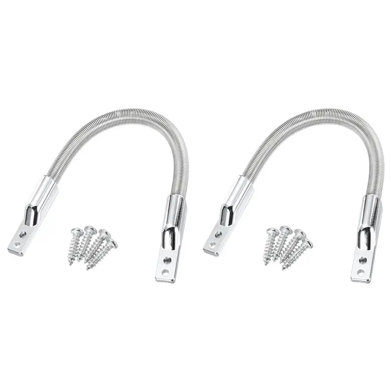 L60A 2X Flexible Door Loop - Stainless Steel Wire Protection Sleeve For Enhanced Safety And Easy Installation, 180Mm X 7.5Mm