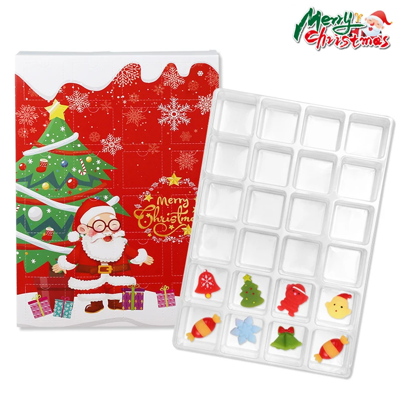 24 Tage Weihnachts-Adventskalender, leere Boxen zum Befüllen von Weihnachts-Partyzubehör, 2026, Neujahr, Kinder, Gastgeschenke, Überraschung, DIY-Geschenkbox