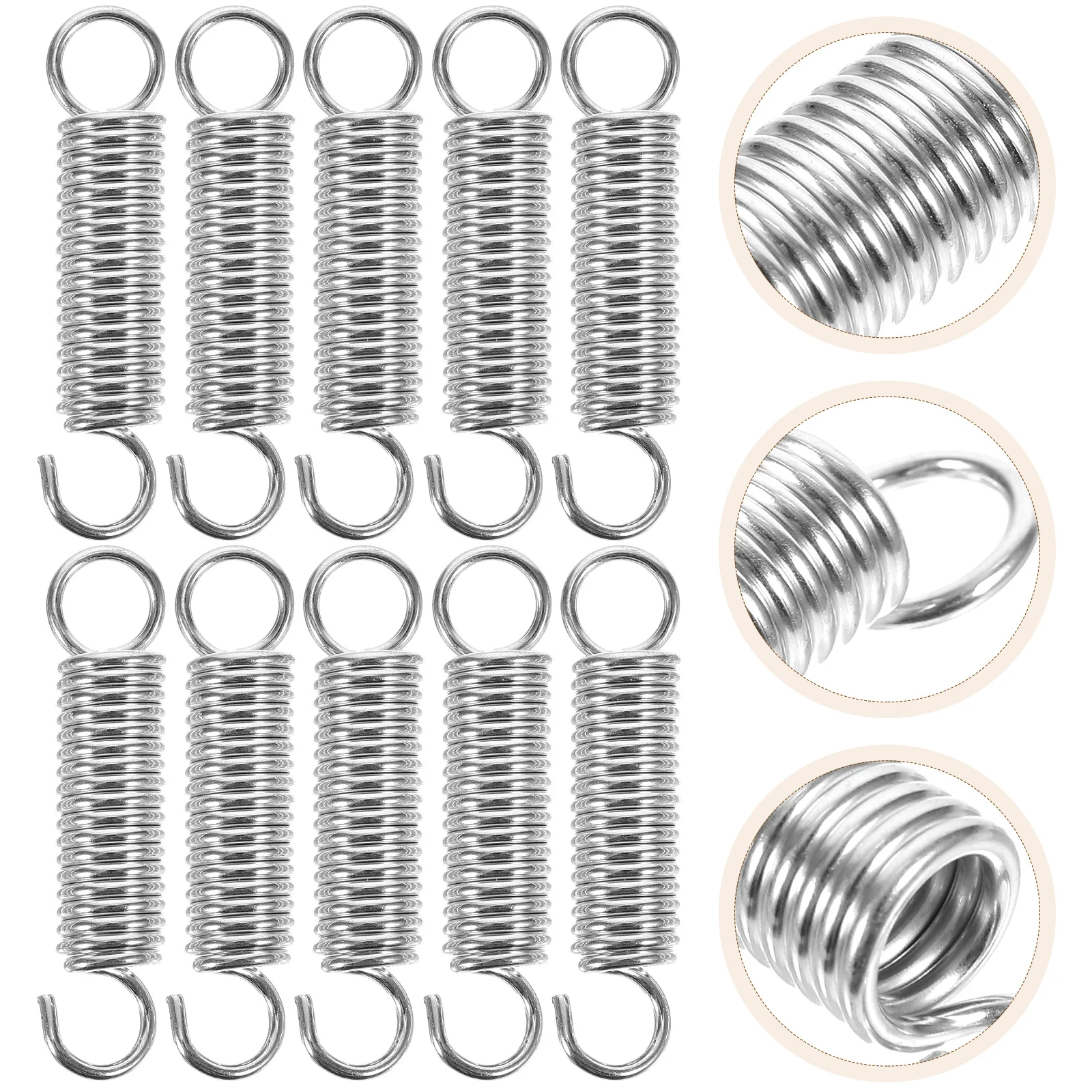 10 Pcs Stainless Steel Tension Spring Compression Spring Extension Spring Small Spring Mechanical Compression Spring Spring Kit