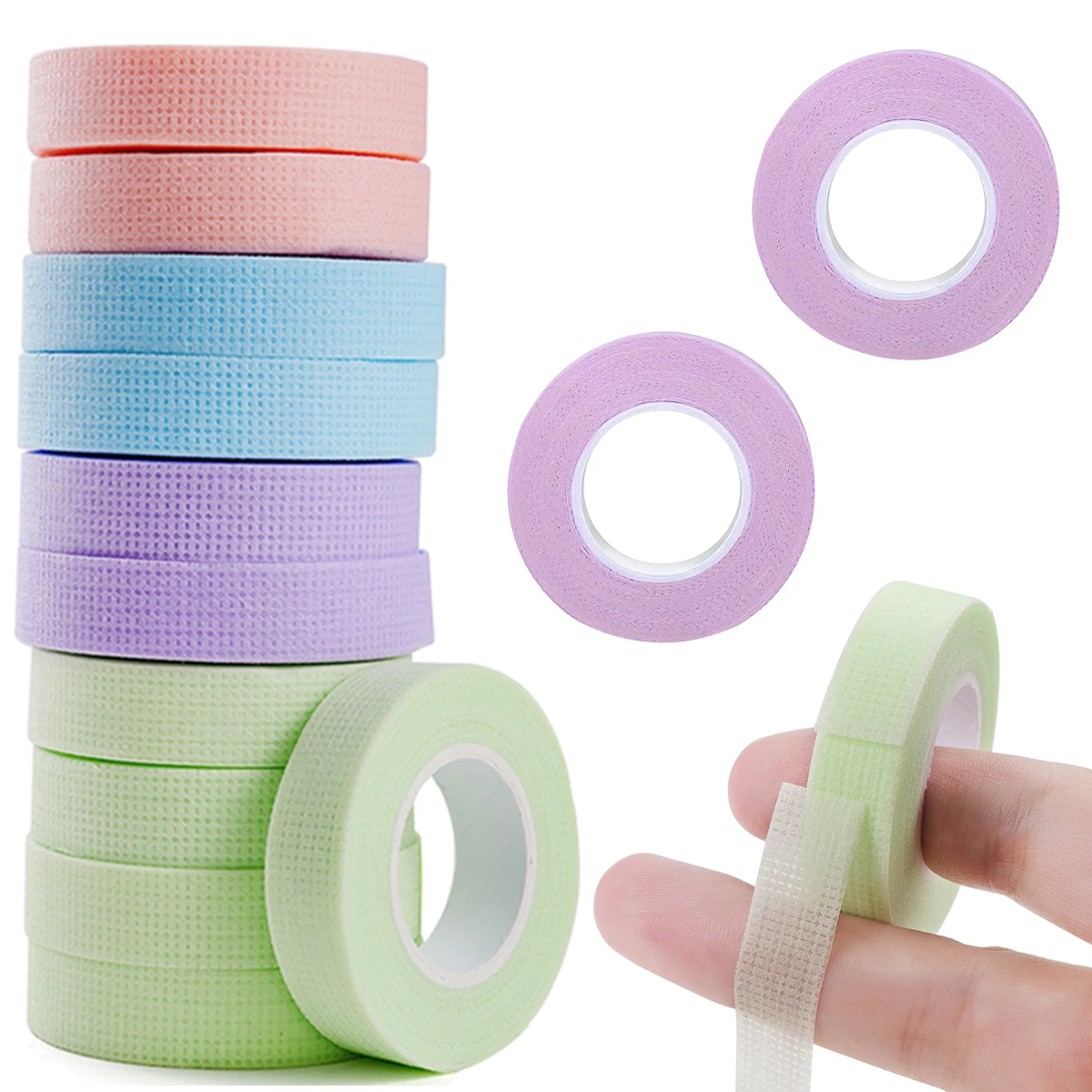 20/50PCS Eyelashes Tape Lashes Extension Tapes Micropore Breathable Non-woven Cloth Adhesive Lifting Accessories Makeup Tools