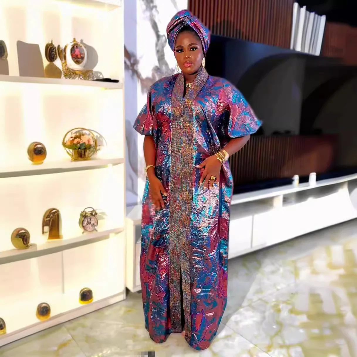 Kadınlar için Abayas Dubai lüks 2024 afrika müslüman moda elbise bourobe Robe Djellaba Femme kaftan Marocain akşam parti elbiseler