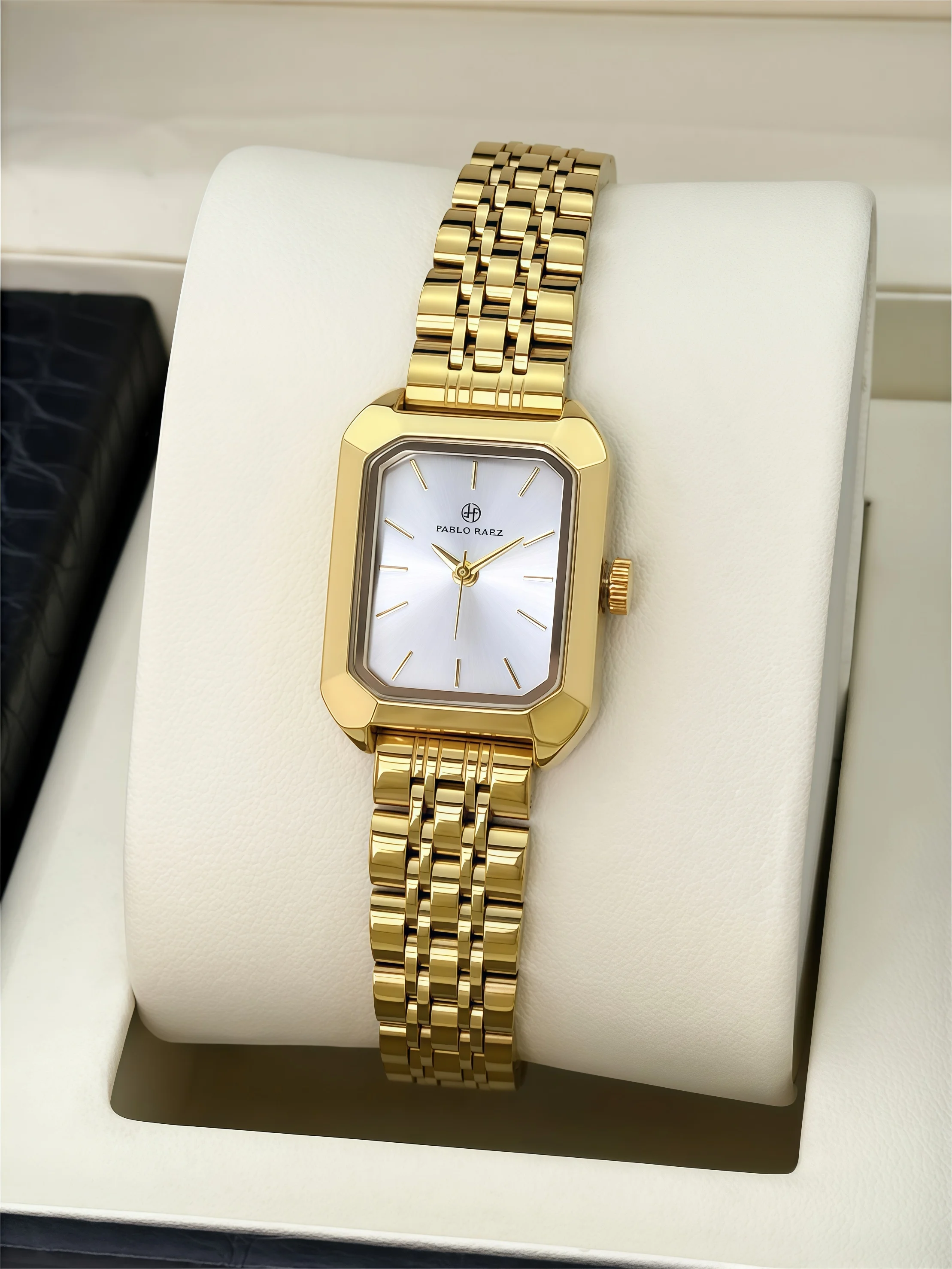 

PABLO RAEZ настоящие элегантные женские наручные часы из нержавеющей стали, изысканные кварцевые женские часы высокого качества