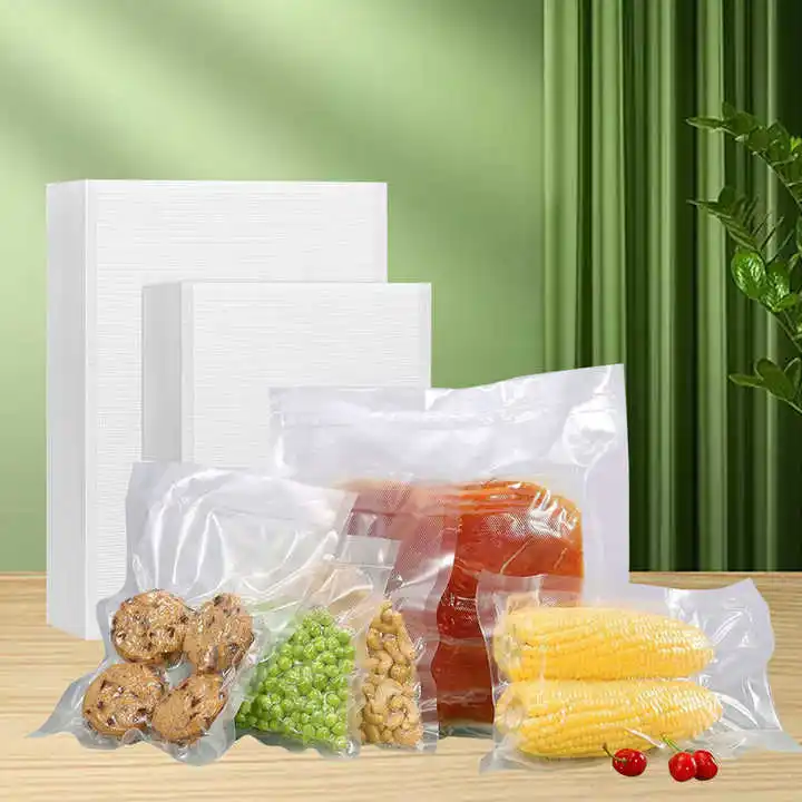 

Supplier Custom Transparent Frozen Food Packaging Vacuum Sealer Bags Food Grade Embossed Freeze Bag Printed Vacuum Bags