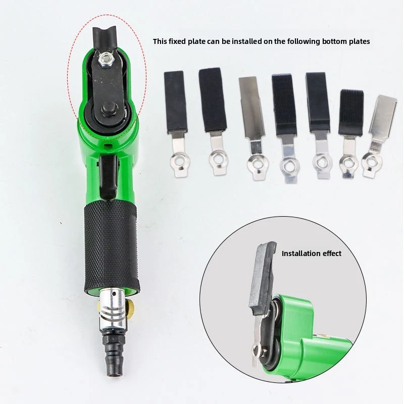 Pneumatic straight sandpaper polishing machine reciprocating sandpaper polishing machine wheel hub woodworking grid