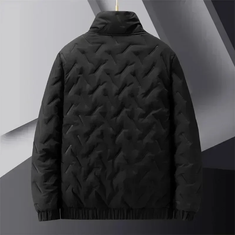 Winter Wool Fleece Jacket Men Thermal Lined Thick Warm Fleece Jacket Male Coat Turn Down Collar Parkas Korean Outerwear Jackets