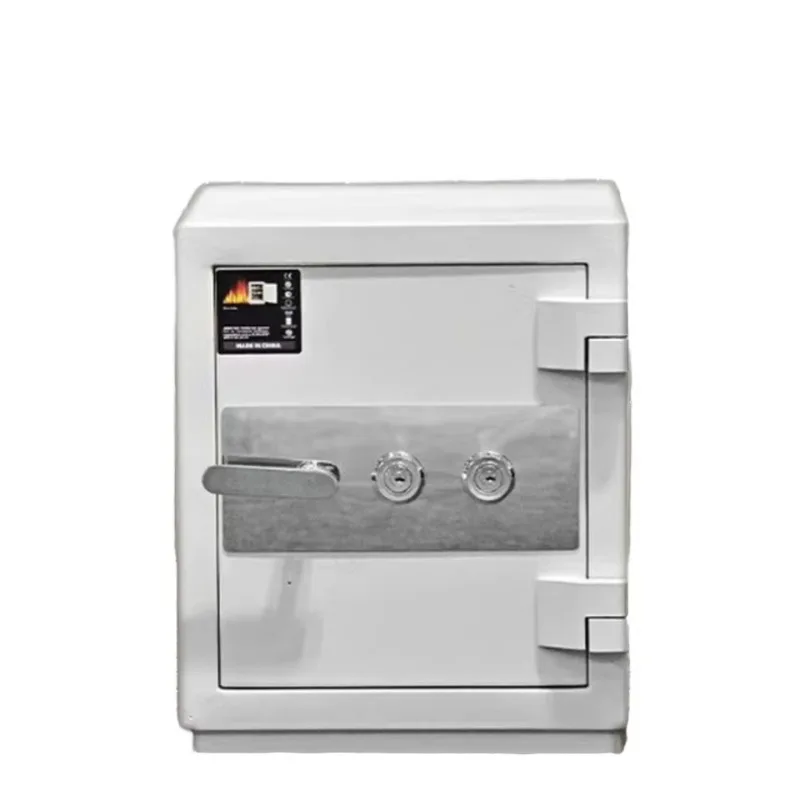 صندوق إيداع آمن مقاوم للحريق ومضاد للسرقة مع قفل بصمة الإصبع مادة فولاذية لاستخدام تخزين المنزل والمكتب والفنادق