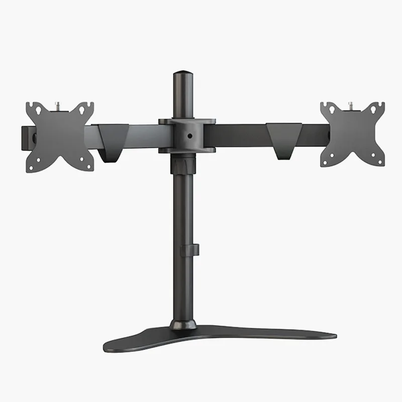 

Left and Right Dual Screen Monitor Stand Computer Base Desktop Stand Adjustable Height and Tilt Universal 17-32 Inches