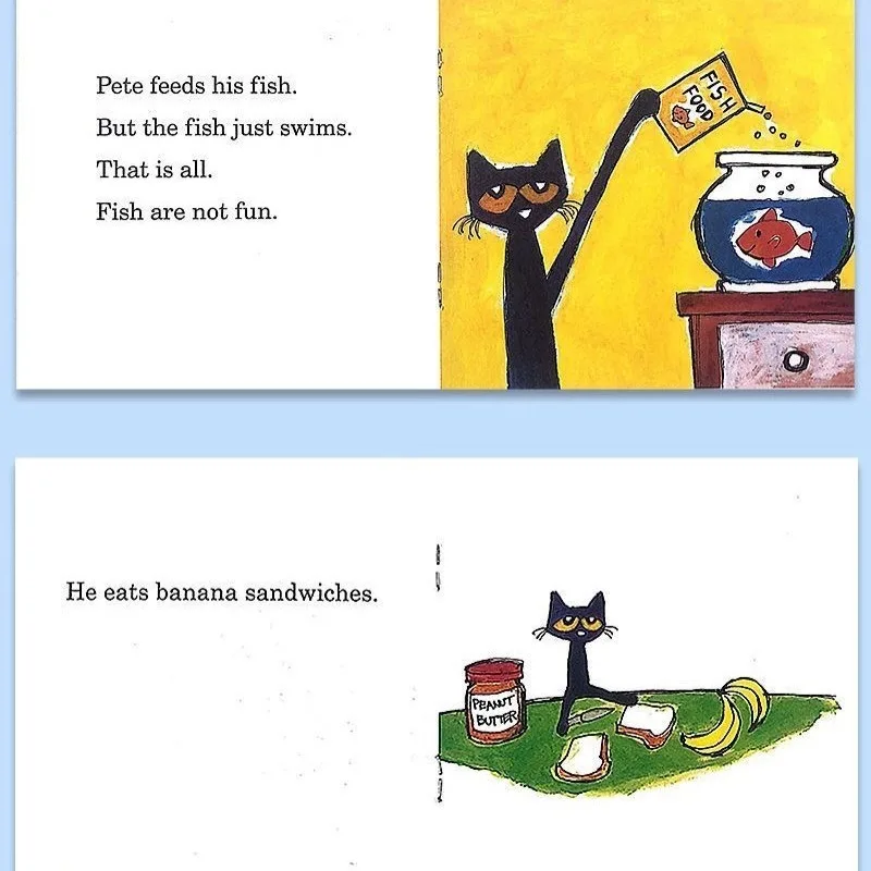 Eu posso ler a série fonética, Pete o CAT, 12pcs eu posso ler a série fonética Pete o gato