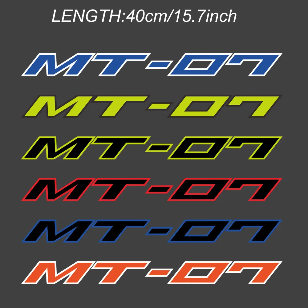 For YAMAHA MT-07 MT07 MT 07 Tank Pad Grips Decoration Logo Stickers Decals Motorcycle Wheels Fairing Helmet