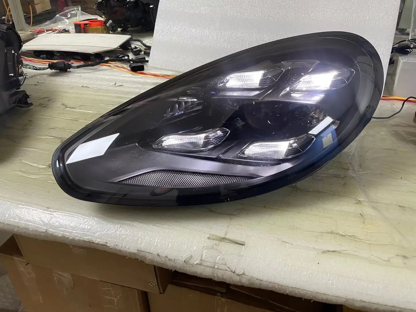 Nova chegada luzes led completas para porsche para panamera farol led 2014-2017