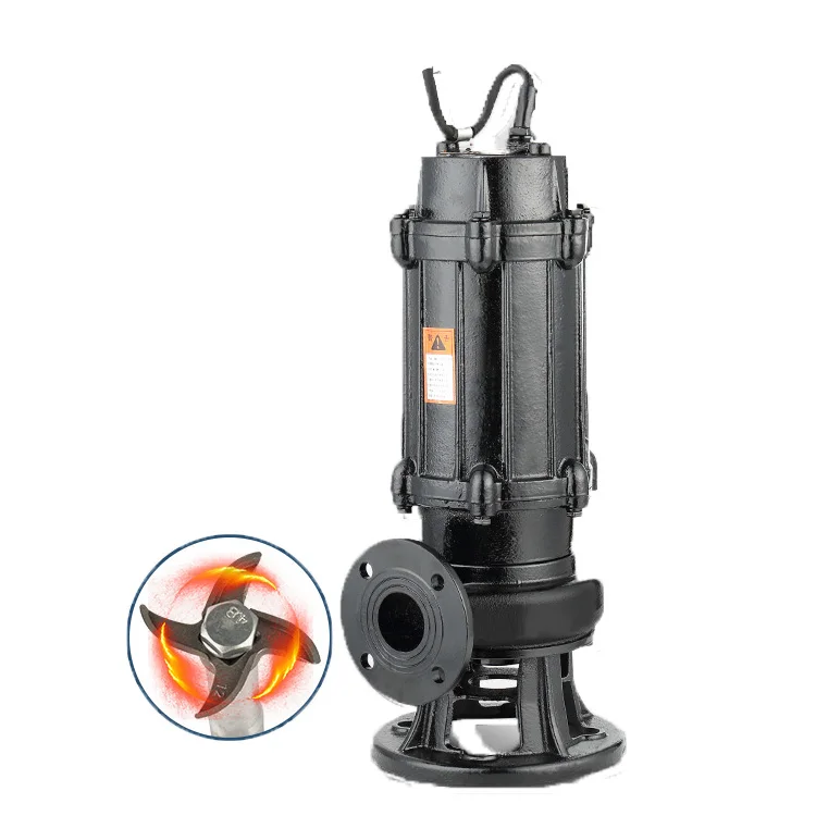 Bomba de lechada de aguas residuales de corte potente y de alta calidad para extraer barro, tanques sépticos y sistemas de drenaje agrícola