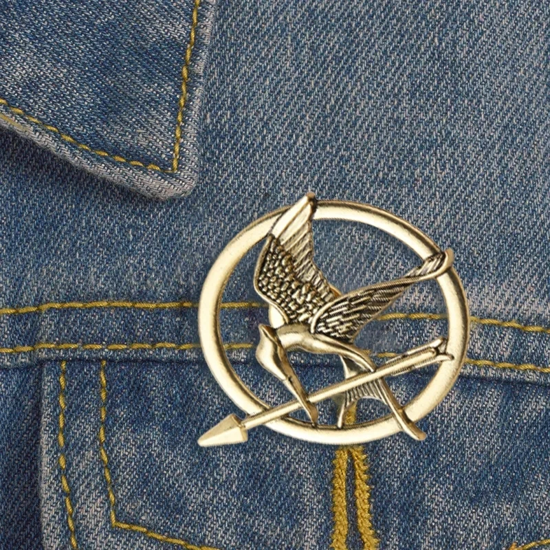 Fashion New Punk Style Mockingjay Pin Brooches Movie Jewelry